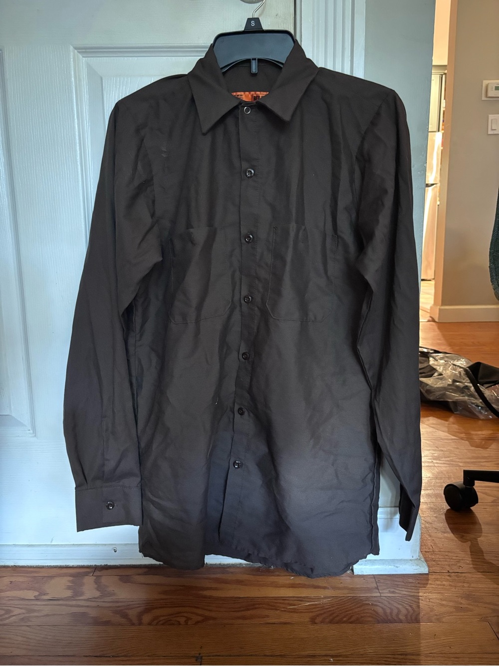 Classic Men's Long-Sleeve Button-Up Shirt — Brown